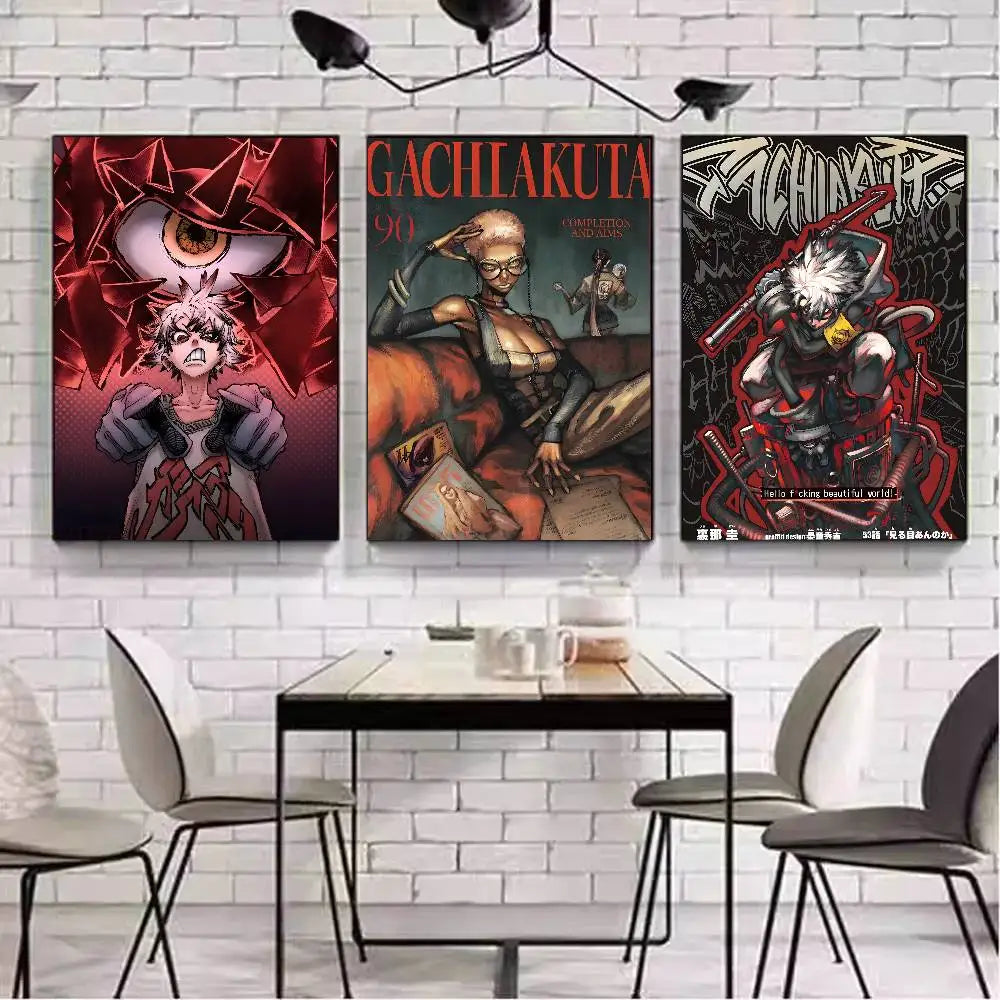 G-GACHIAKUTA ANIME Poster Art With Prints Home Bedroom Living Room Decoration Gift