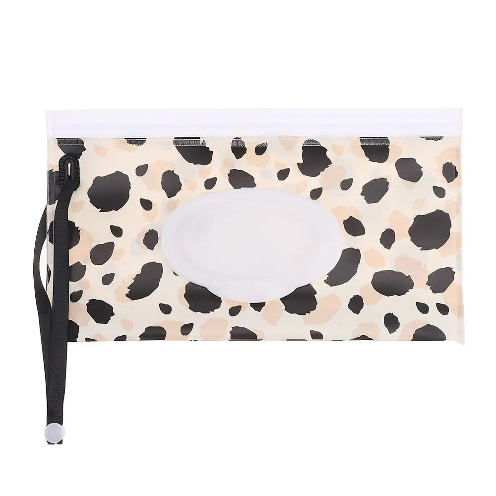 Hot Refillable EVA Wet Wipes Bag Cosmetic Pouch Tissue Box Wipes Holder Flip Cover Snap-Strap Carrying Case Stroller Accessories