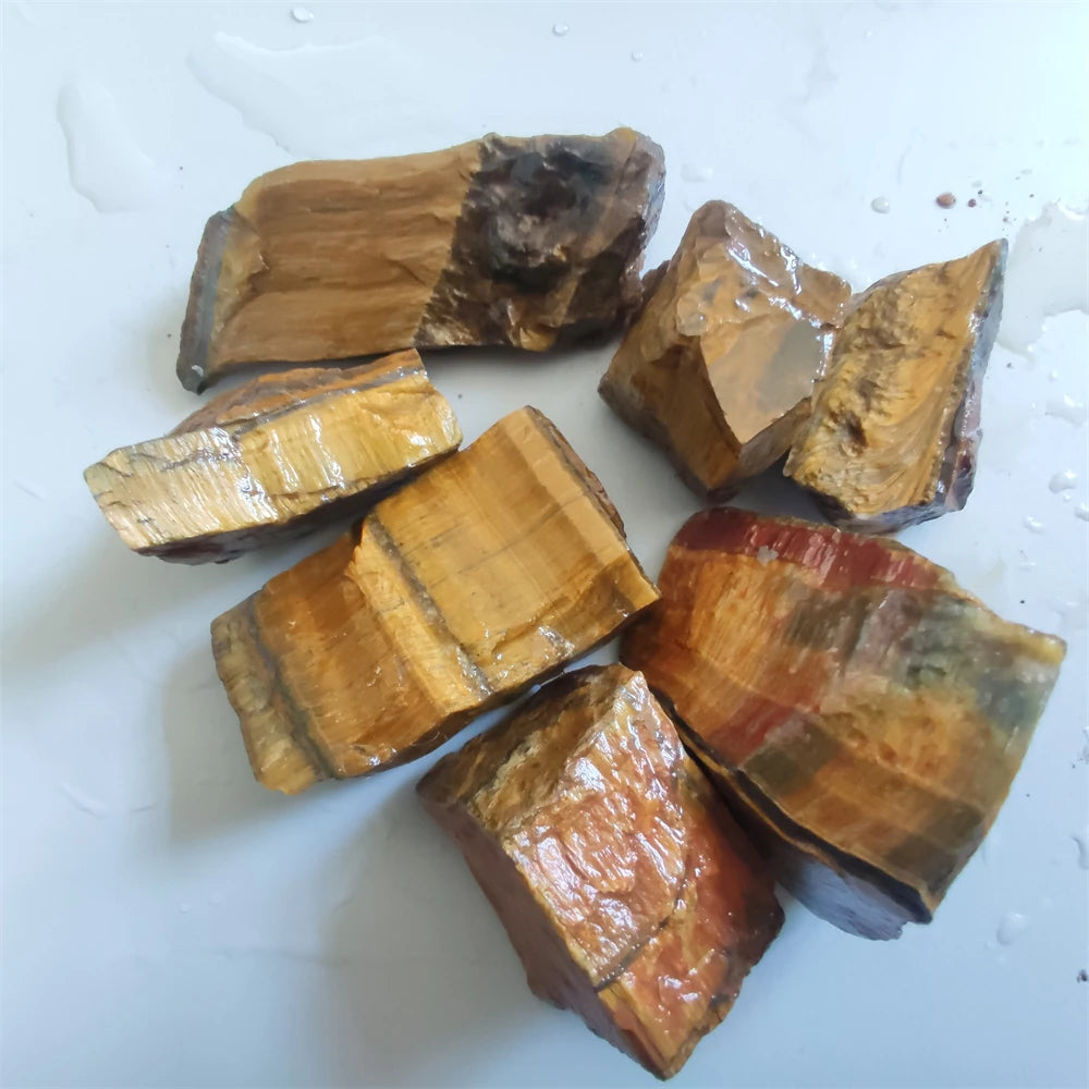 Natural Blue Tiger‘s Eye Stone Unleash the Healing Power within Reiki Healing Home Decoration Stone Mineral Specimens Crystal