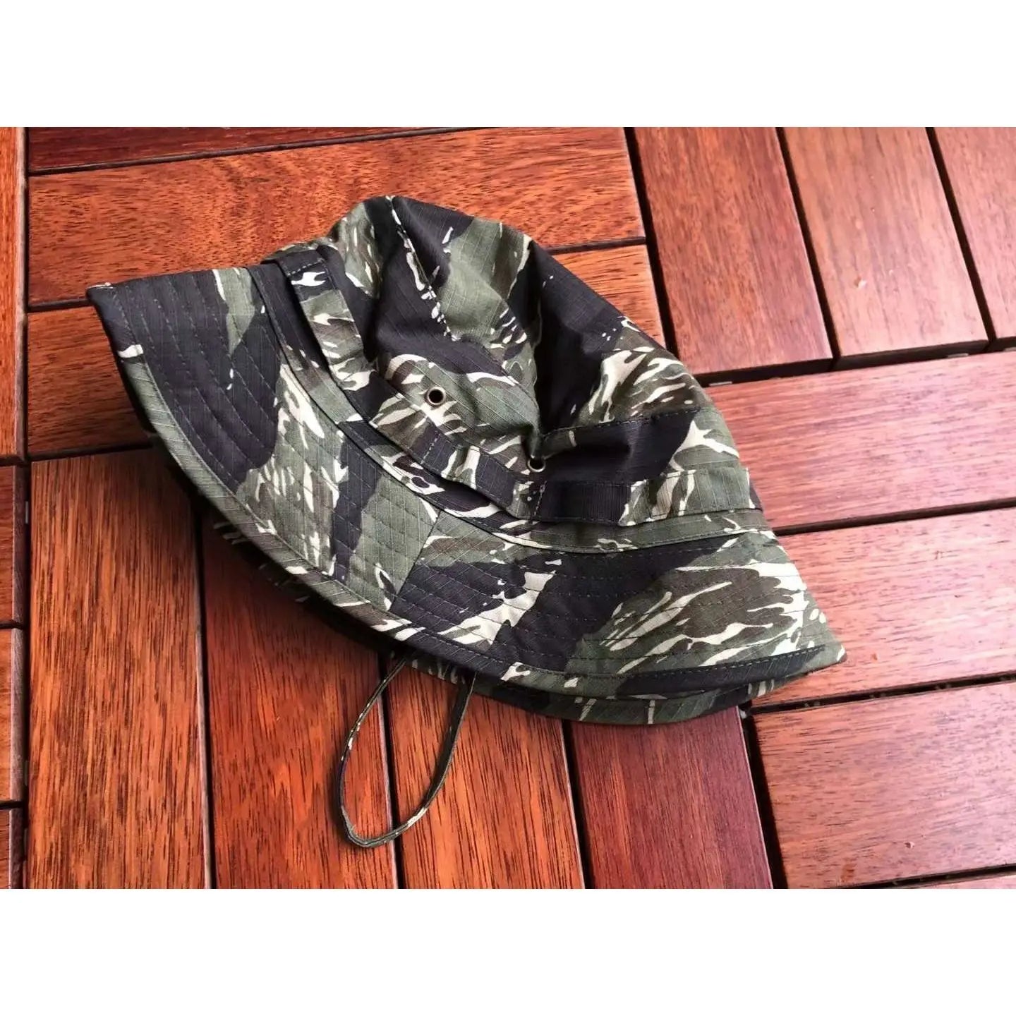 Men's Panama Hat Bucket Hat Tactical Sunscreen Camouflage Outdoor Travel Climbing Fishing Caps Training Beach Men's Hiking Hat