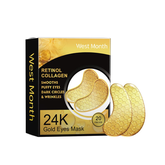 24K Gold Eye Patches - Anti-Aging Collagen Eye Mask (30 Pieces)