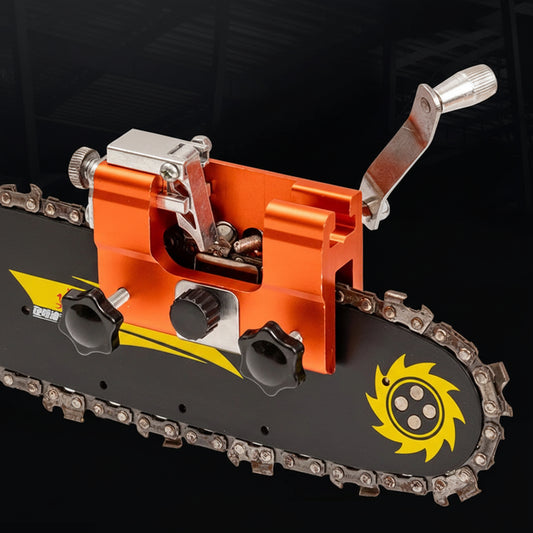 Manual Chainsaw Sharpener - Hand Crank Sharpening Tool for Electric & Gas Chainsaws