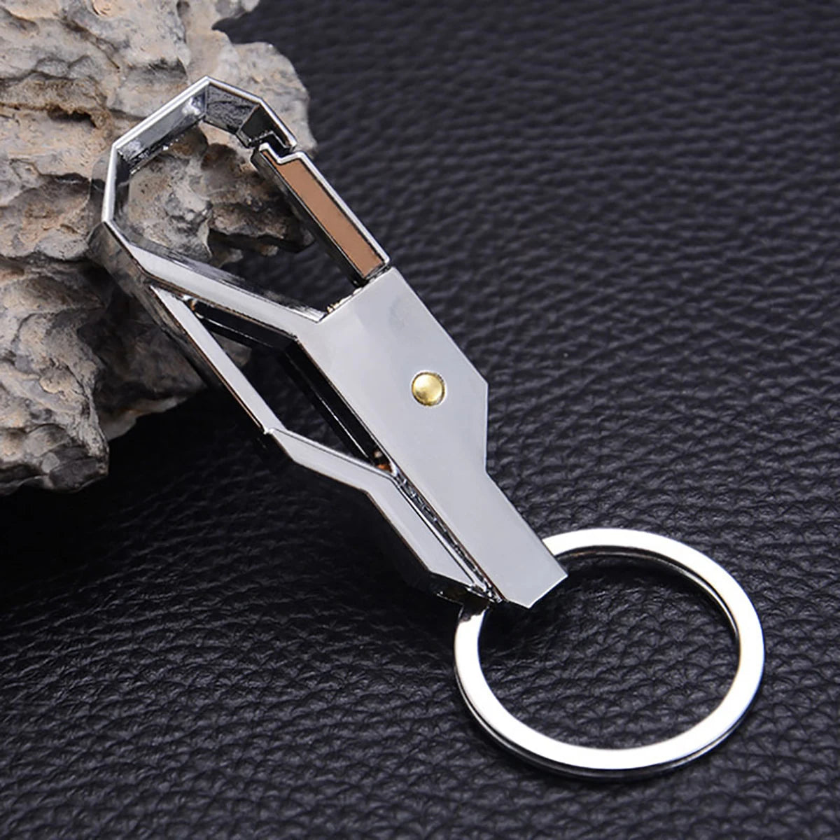 3 Color Key Chain Key Ring Silver Color Metal Inlay Keychain for Classic Men Car Key Chain Romantic Gift for Man Women