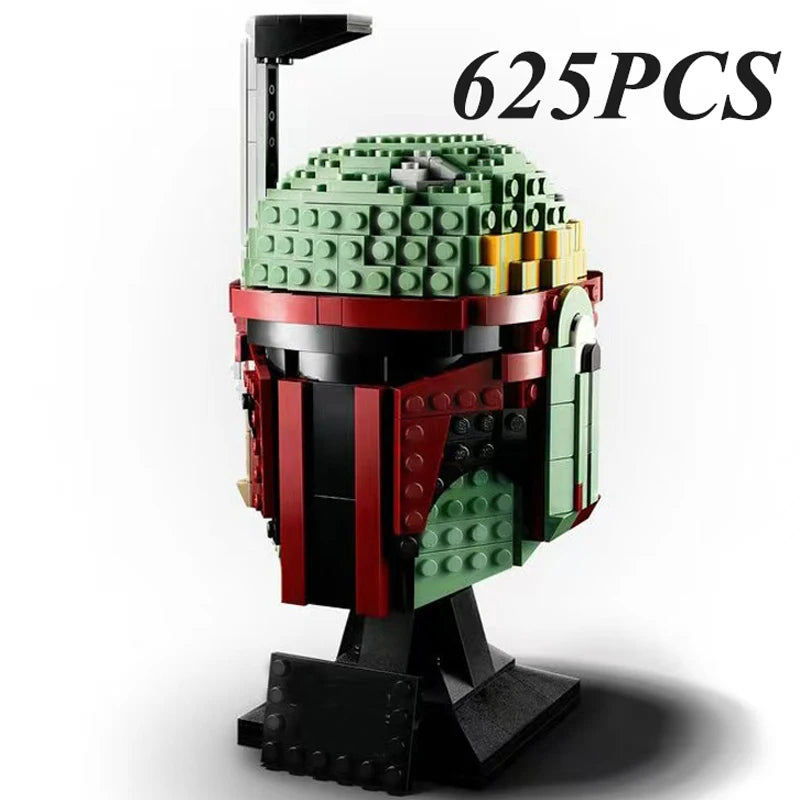 Space Wars Galaxy Warriors Helmet Building Blocks 75327 TIE Fighter Pilot Darth Vader The Mandalorian Luke Hat Bricks Toys Gifts