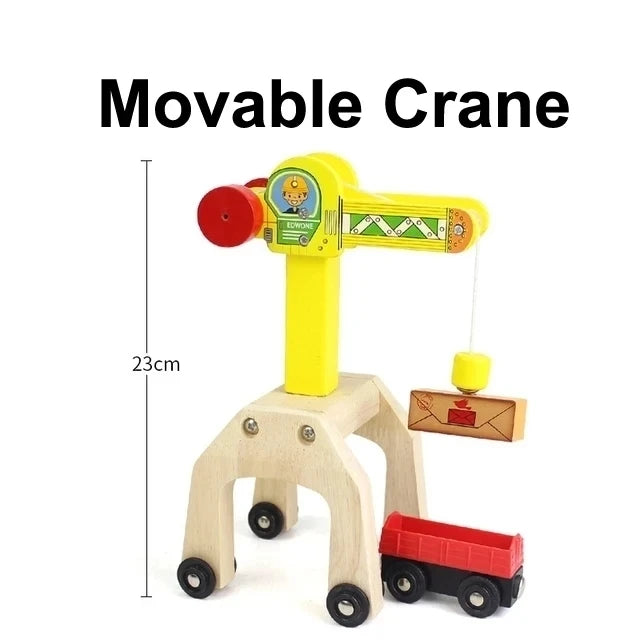 All kinds of Wooden Train Tracks Accessories Beech Wood Railway Tracks Wooden Bridge Tunnel fit for Wood Tracks Toys for Kids