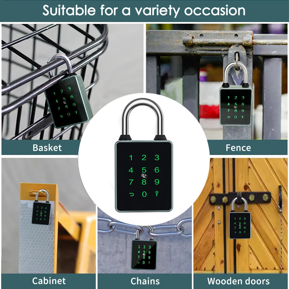 Premium CDOK T55 Bluetooth Smart Padlock - IP65 Waterproof TTlock