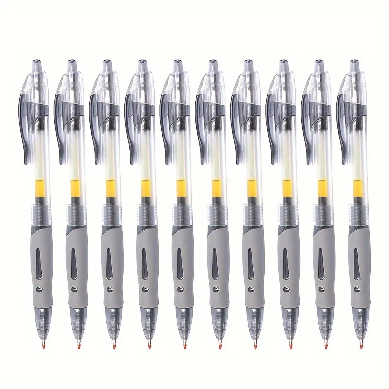 0.5mm Retractable Gel Pens Refill Set Black Red Blue Ink Ballpoint for Business Signature Writing Office Accessories School