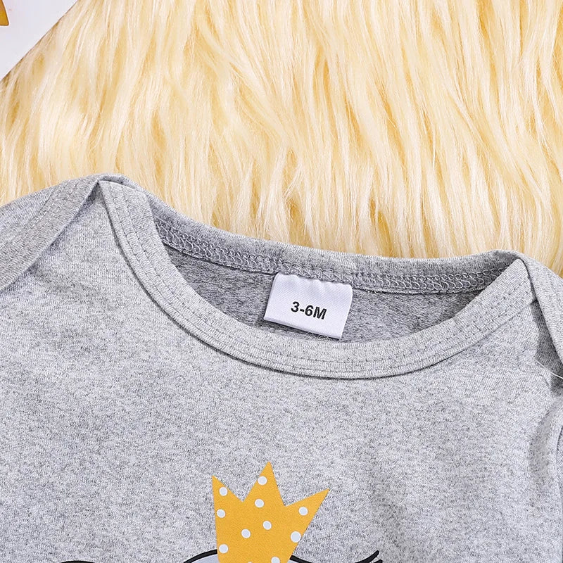 Premium 3-Piece Baby Outfit Set - Romper, Pants & Hat Autumn Collection