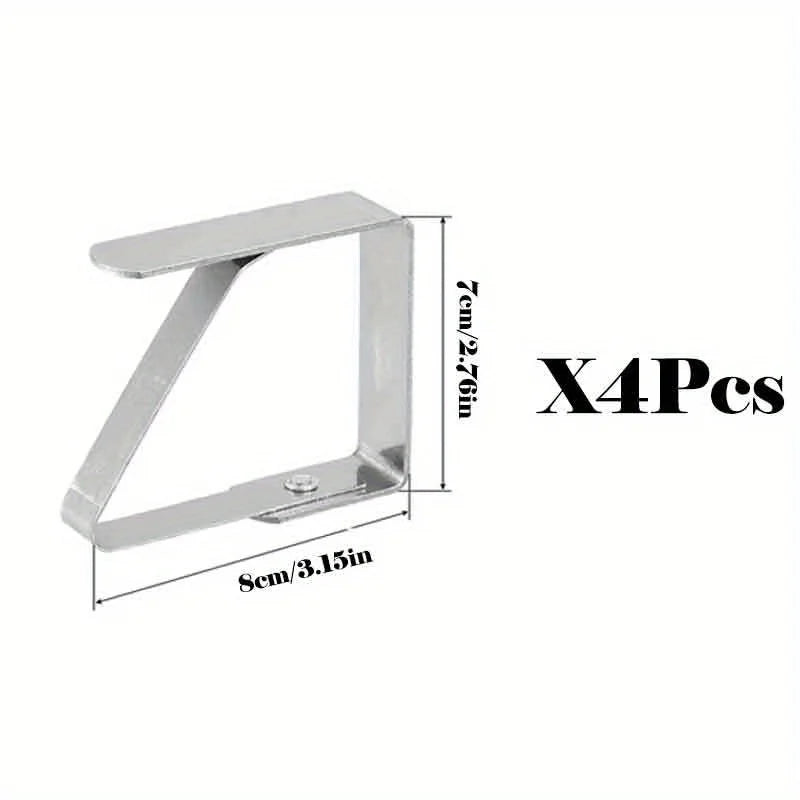 Outdoor table with stainless steel tablecloth clip, metal tablecloth clip, picnic party wedding tablecloth clip