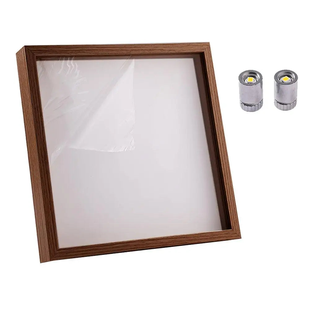 1pcs Mini Museum Photo Album Mini Museum Silhouette Box Stylish Creative Memory Display Kit with Miniature Statue and Gold Frame