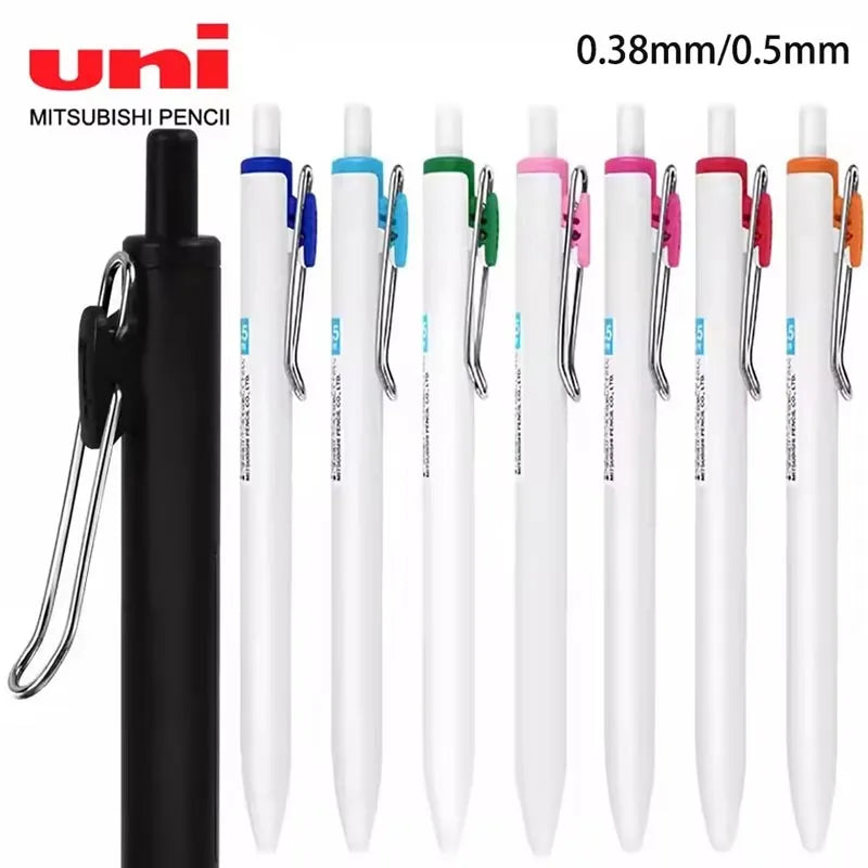 1Pc UNI Uniball ONE Gel Pen UMN-S-38 0.38mm Thick Ink Black Technology Small Thick Core Quick Drying Smooth Writing School Suppl