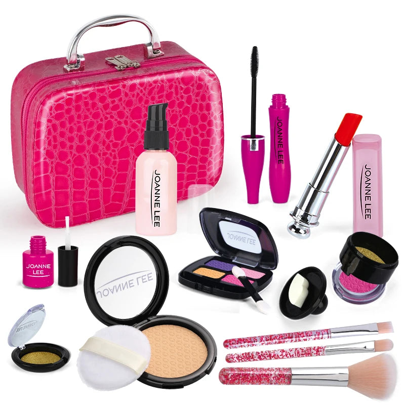 Premium Pretend Makeup Set with Cosmetic Bag - Complete Play Beauty Kit