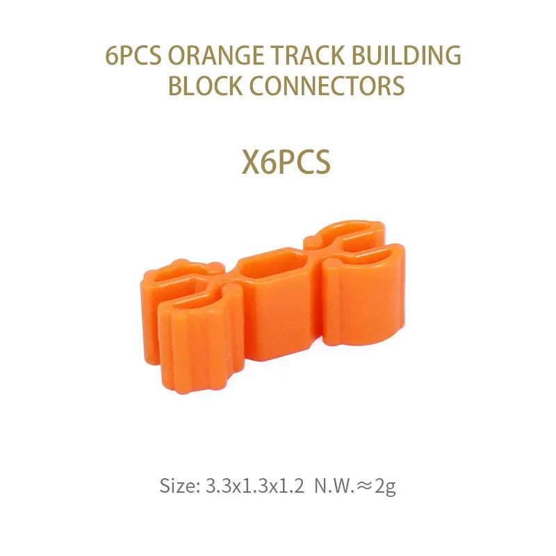 NEW Wooden Track Connector Set Building Block Connection Adapters Train Track Railway Rail Toy DIY For Kids Birthday Xmas Gifts