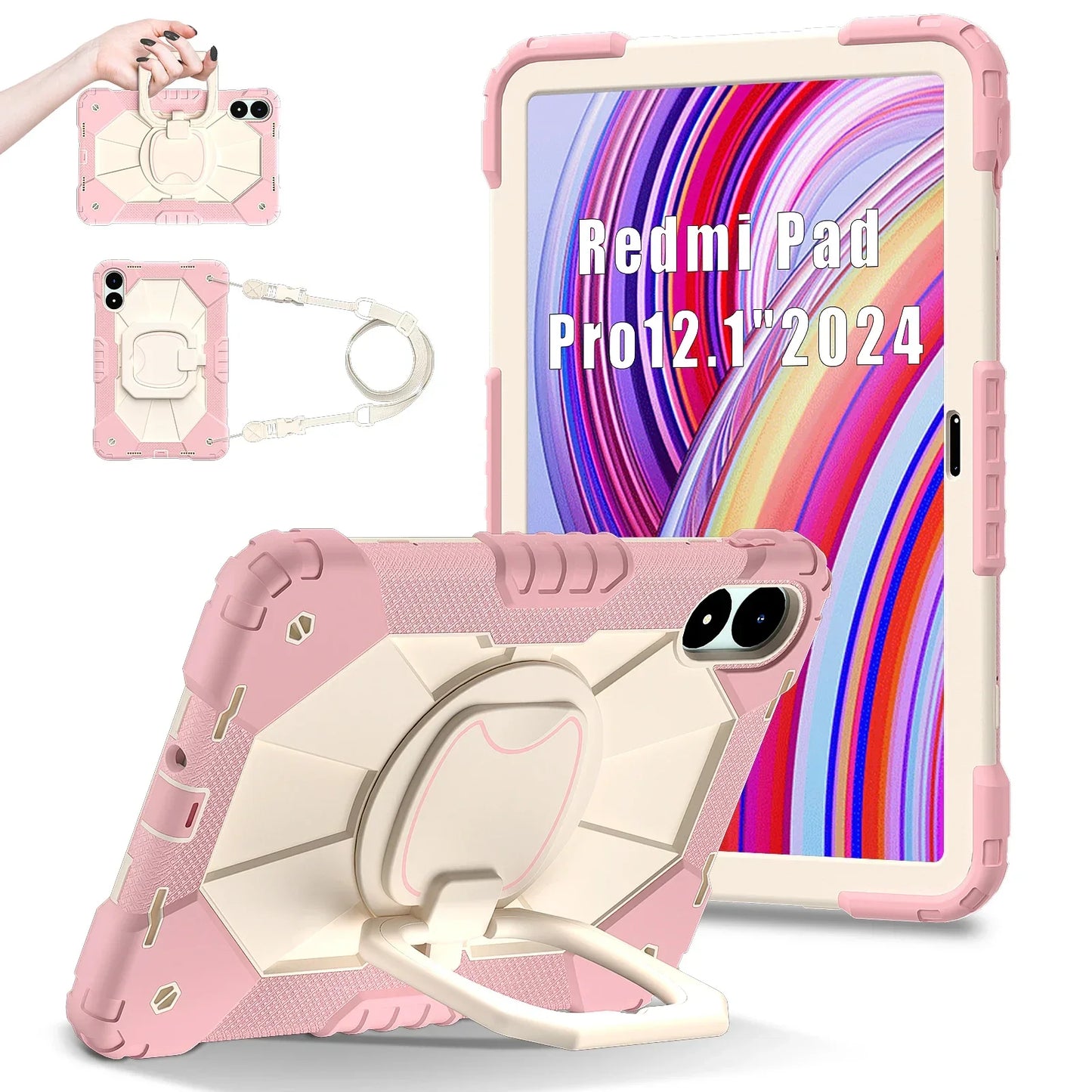 Tablet Case for Xiaomi Redmi Pad 2 11 2025 Pro 12.1inch Tablets Cases Protector Silicone Cover for Xiaomi POCO Pad 12.1 Funda