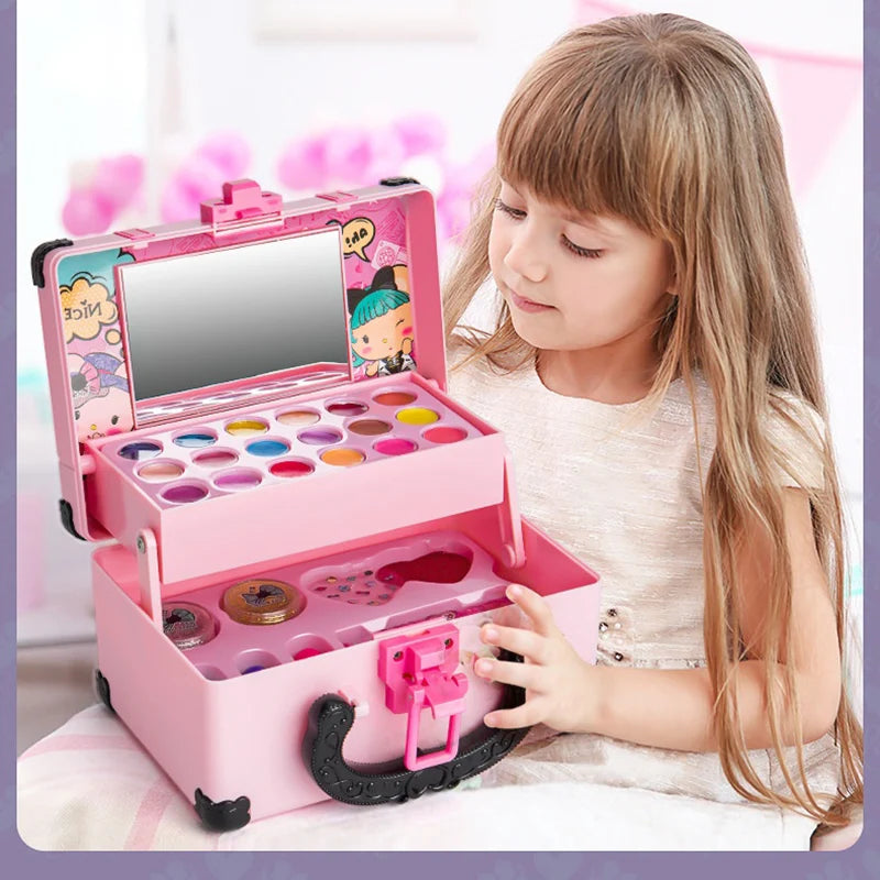 Premium Children's Pretend Makeup Set - Safe & Non-Toxic Play Cosmetics