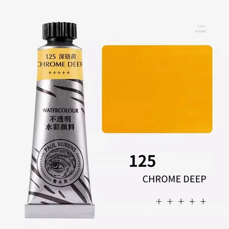 Paul Rubens 36 Colors Non-transparent Watercolor Paint Tube 15ml Professional Watercolour For Painting Anime Art Supplies