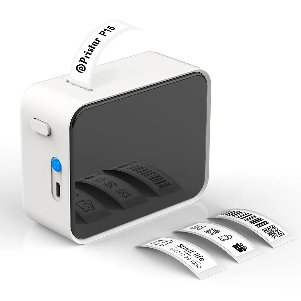 Marklife P15 Wireless Bluetooth Label Printer - Portable Thermal Sticker Maker