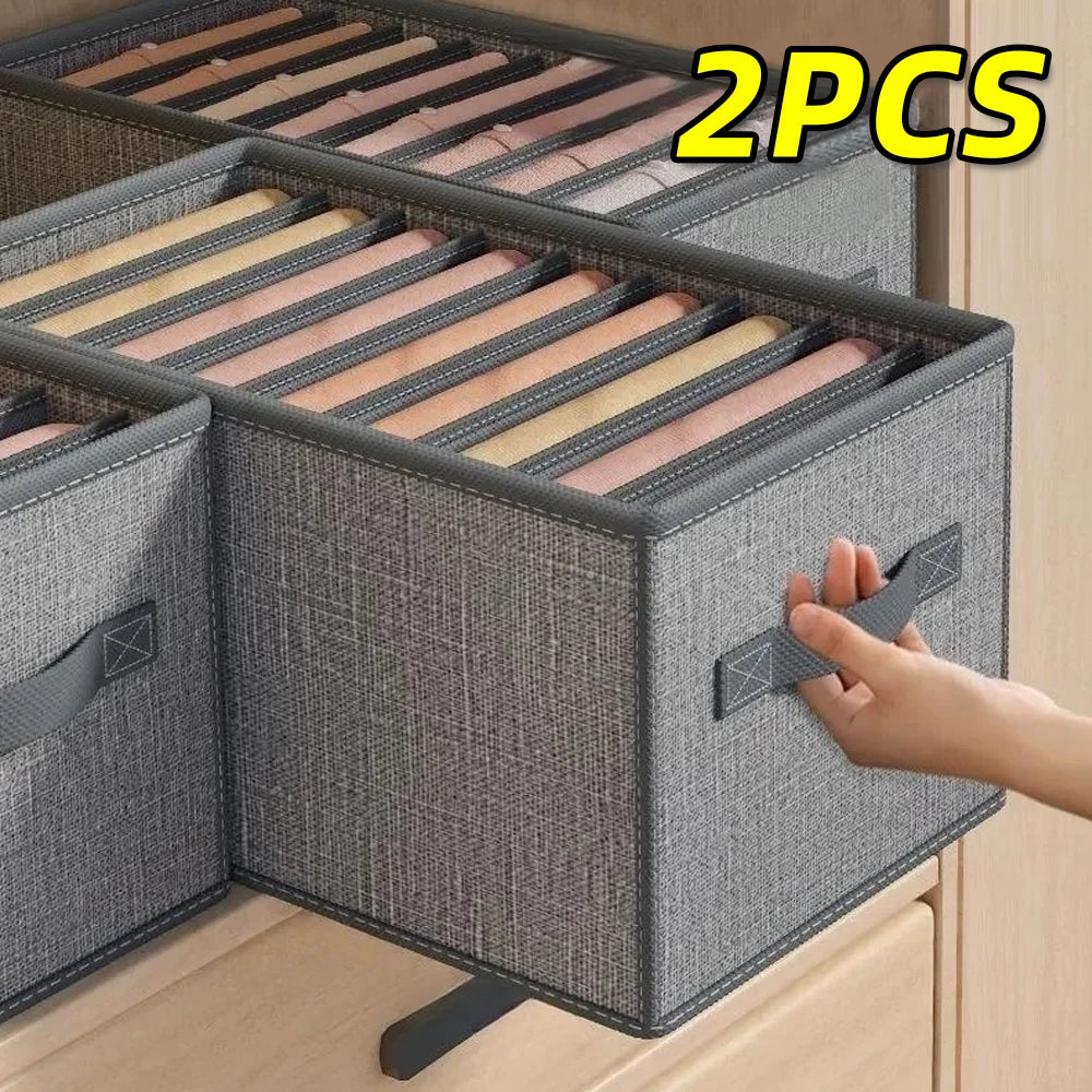 Closets Clothes Organizer Jeans Pants Storage Box Cabinet Drawer Separator Underwear Socks T-Shirt Wardrobe Storage Organizers