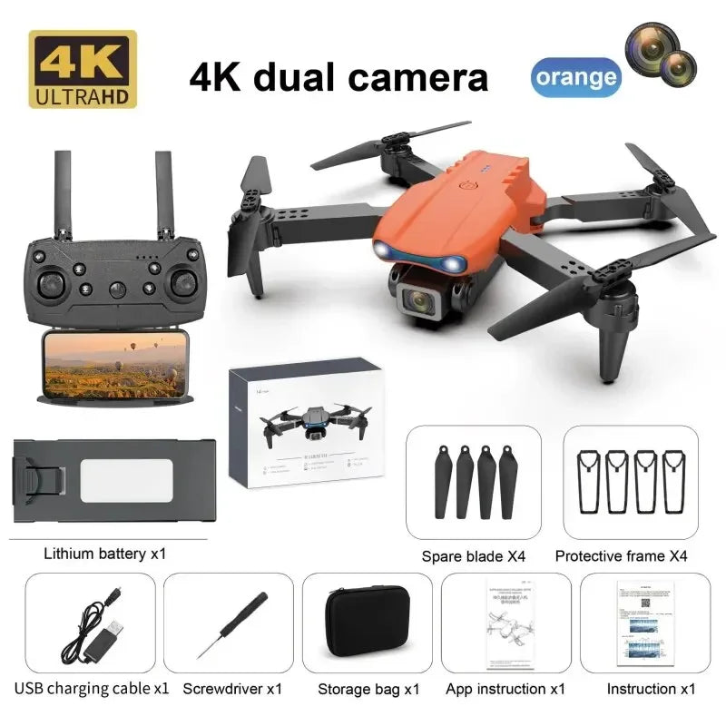 Professional Mini Drone E99 HD 4k Camera Foldable WIFI FPV RC Aerial Photography Quadcopter RC Helicopter Children's Toy Gift