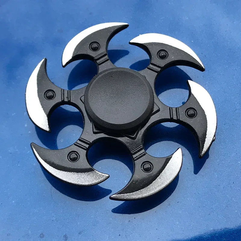 Premium Metal Ninja Fidget Spinner - Stress Relief Hand Toy for Adults