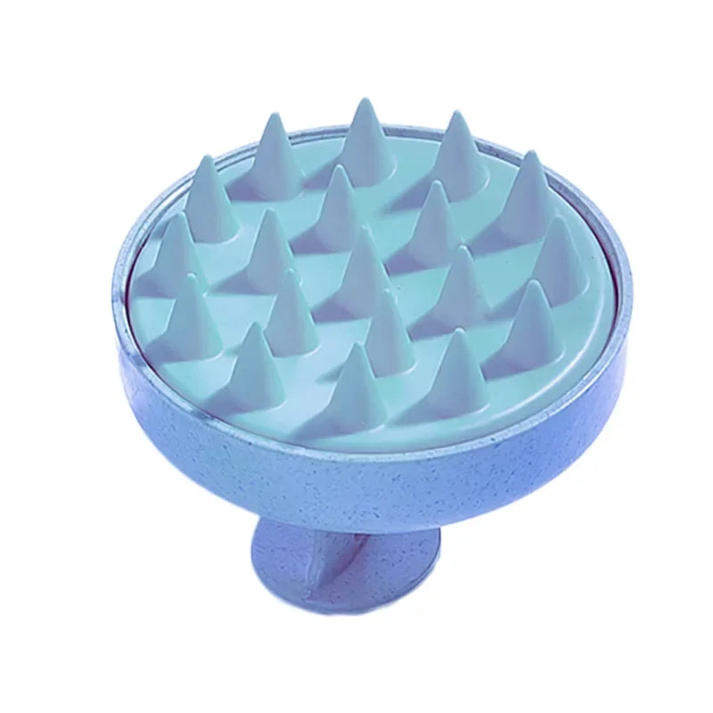Silicone Scalp Massage Brush - Shampoo Applicator & Body Exfoliator for Spa-Quality Hair Care