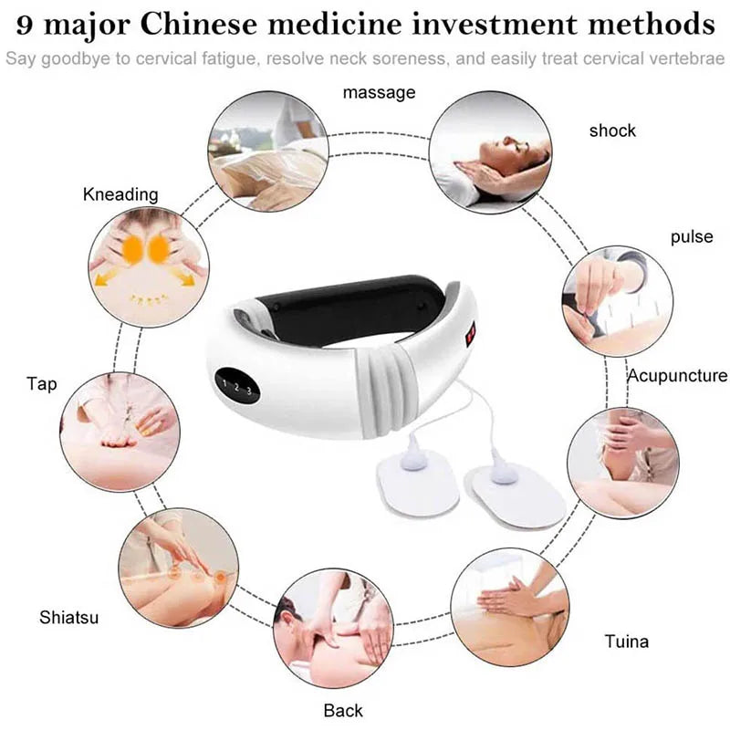 Shiatsu Neck and Shoulder Massager with Heat - Electric Back Pain Relief Device
