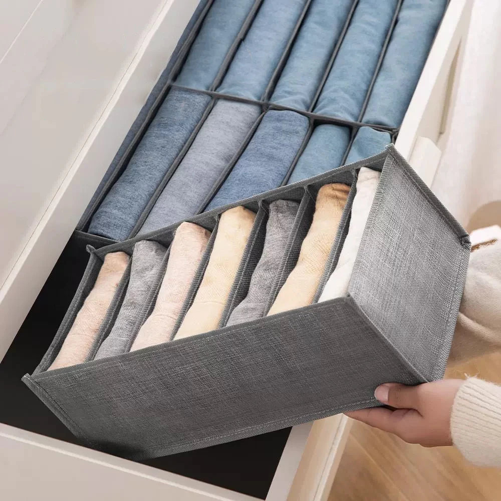 Closets Clothes Organizer Jeans Pants Storage Box Cabinet Drawer Separator Underwear Socks T-Shirt Wardrobe Storage Organizers