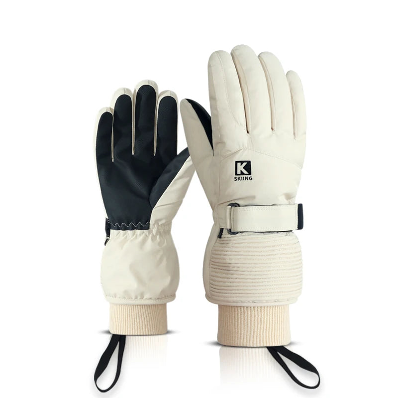 Winter men's and women's warm gloves, waterproof and skin friendly touch screen, suitable for cycling and skiing