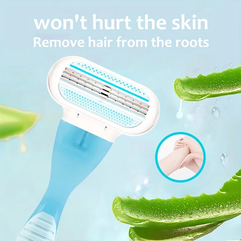 Women's Safety Razor Blade, Suitable for Legs/armpits/bikinis, Suitable for Mixed Skin, Hair Removal and Shaving Accessories
