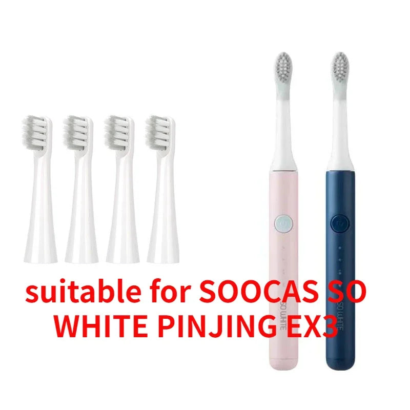 Replacement Electric Toothbrush Heads For SOOCAS EX3 SO WHITE Electric Toothbrush Heads Bristles，4-16PCS