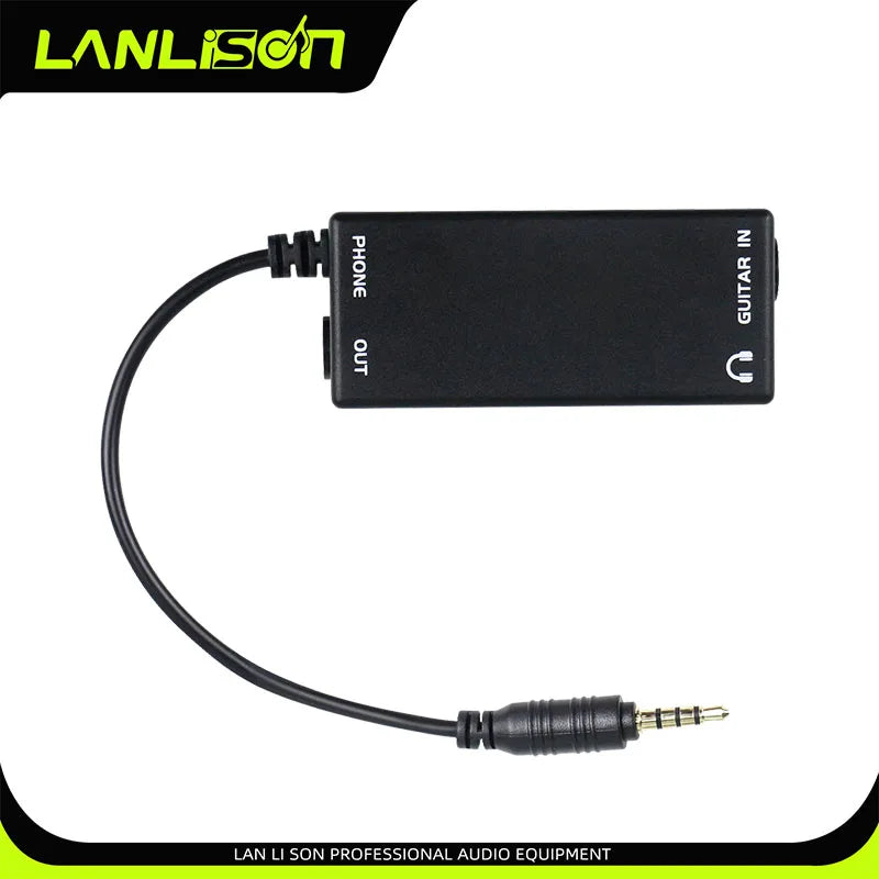 Premium Guitar Interface Adapter - iPhone Compatible Audio Converter