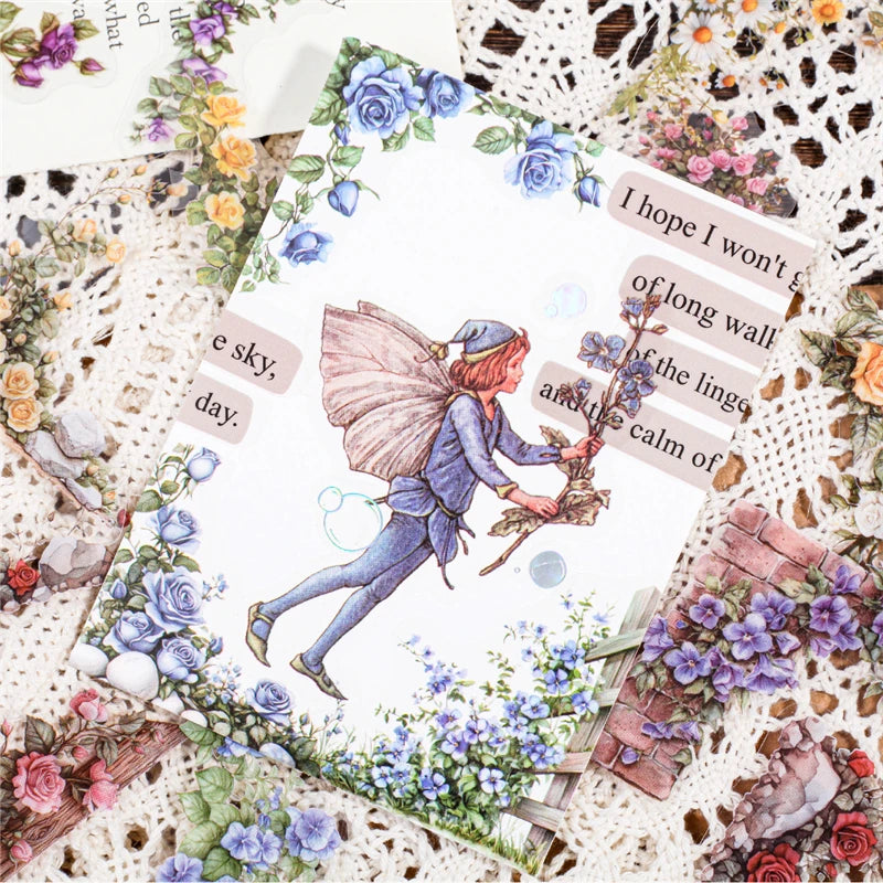 30pcs/bag Kawaii Stationery Stickers courtyard corner Junk journaling stickers DIY Planner Decorative Scrapbooking Supplies
