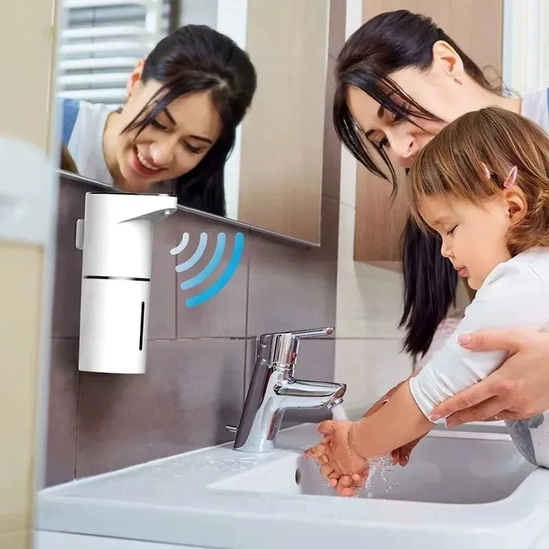 Automatic Touchless Soap Dispenser - Wall-Mounted Rechargeable Hand Sanitizer Dispenser