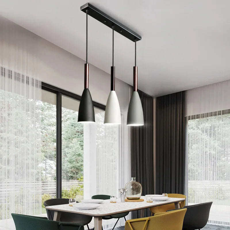 Premium Nordic Minimalist Pendant Light - 3-Head Modern Chandelier Fixture