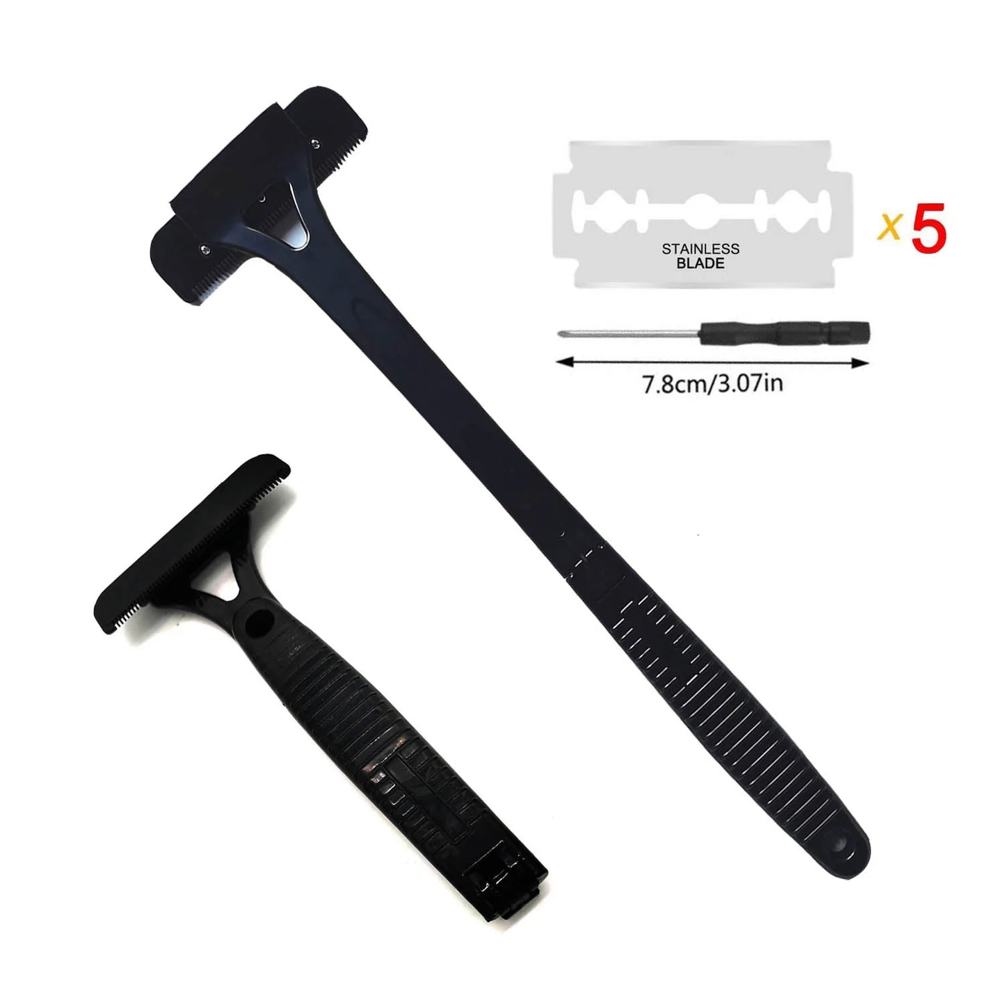 Men's Back Shaver - Long Handle Foldable Body Hair Trimmer