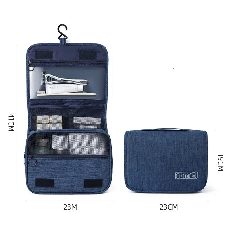 Premium Oxford Fabric Toiletry Bag - Waterproof Hanging Travel Organizer