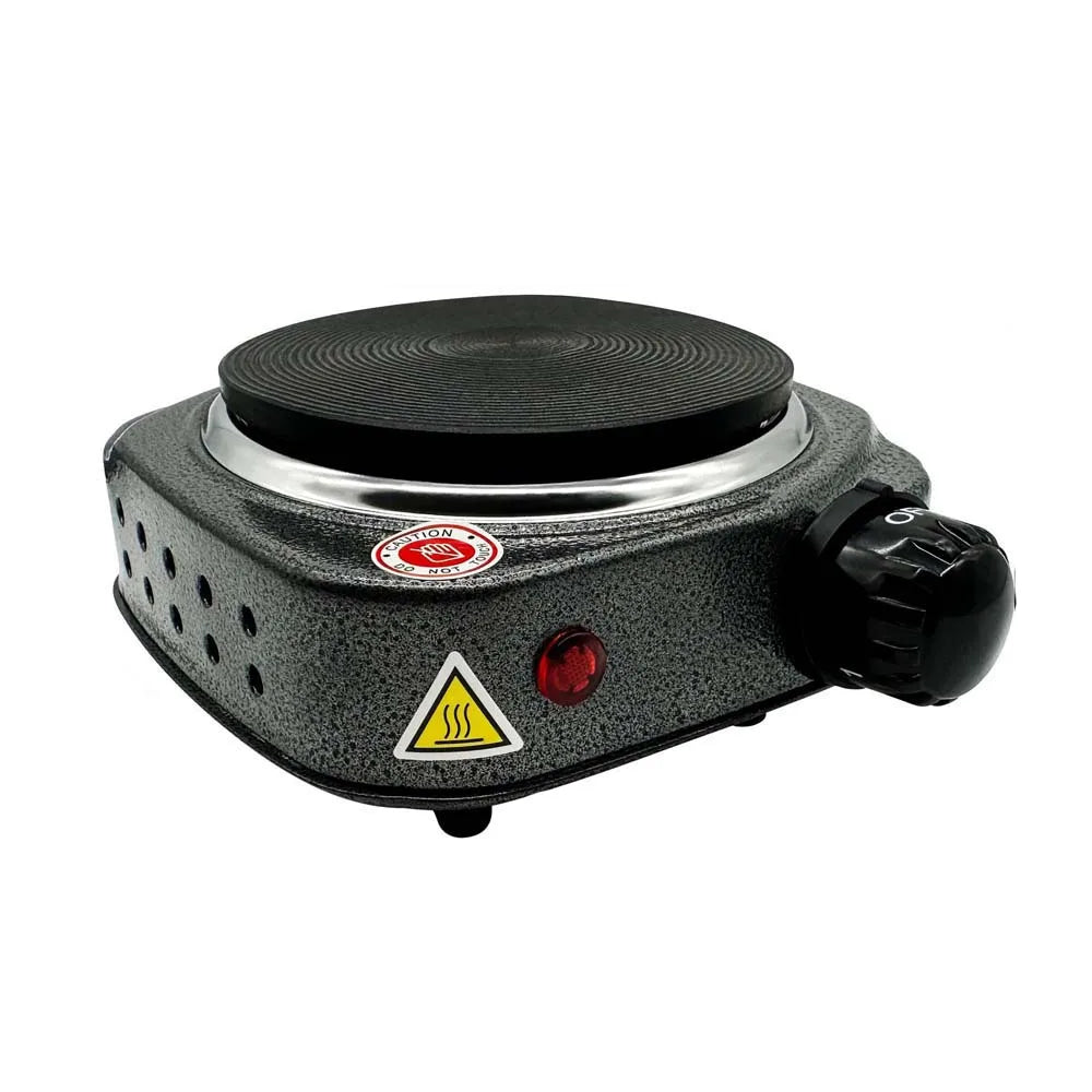 Electric Stove 500W Single Burner Cooktop Compact and Portable Adjustable Temperature Hot Plate White & Black
