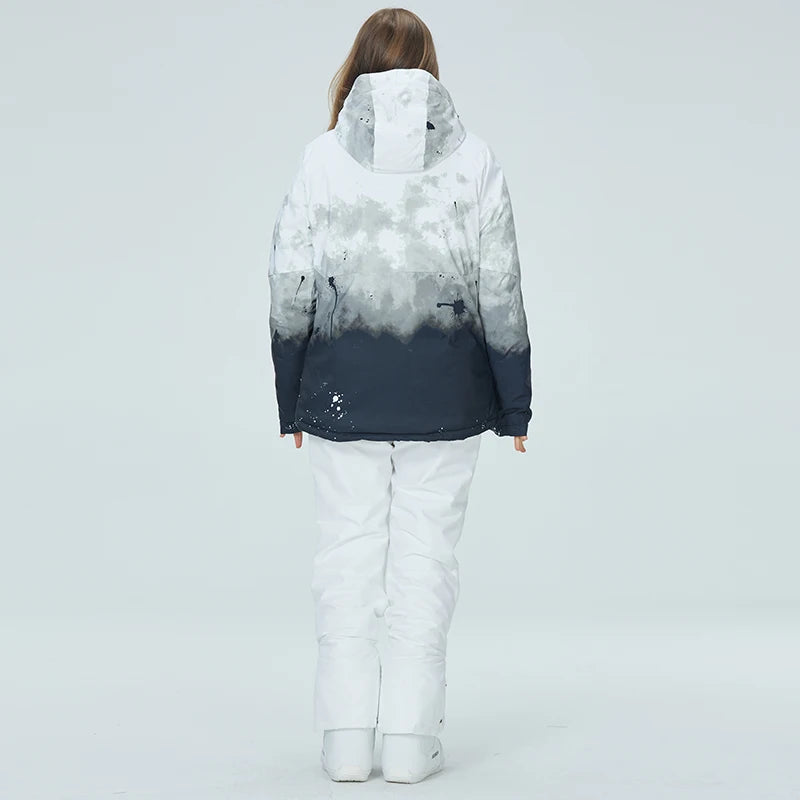 Snowboarding Suit Sets for Men and Women, Snow Wear Clothing, Waterproof, Ski Jacket, Strap Pant, Winter Costume, For Adult