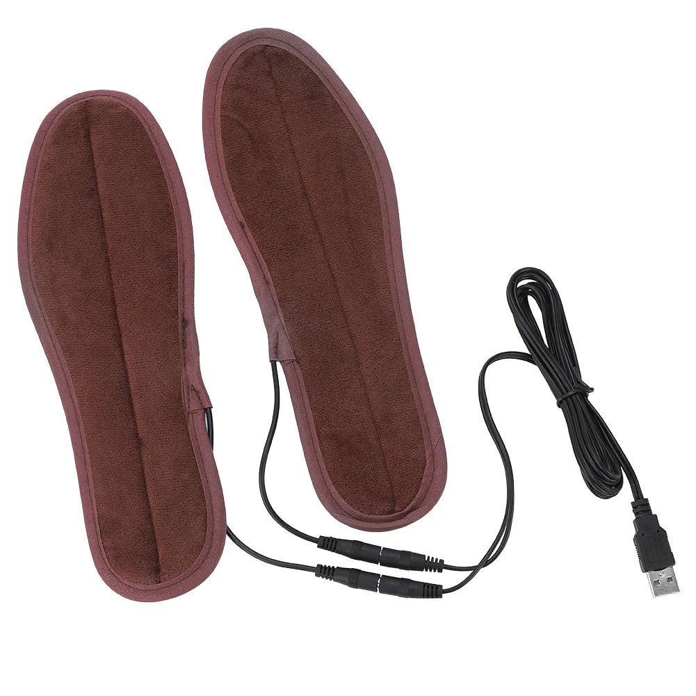 Electric Heated Shoe Insoles Comfortable Feet Warmer Temperature Controller