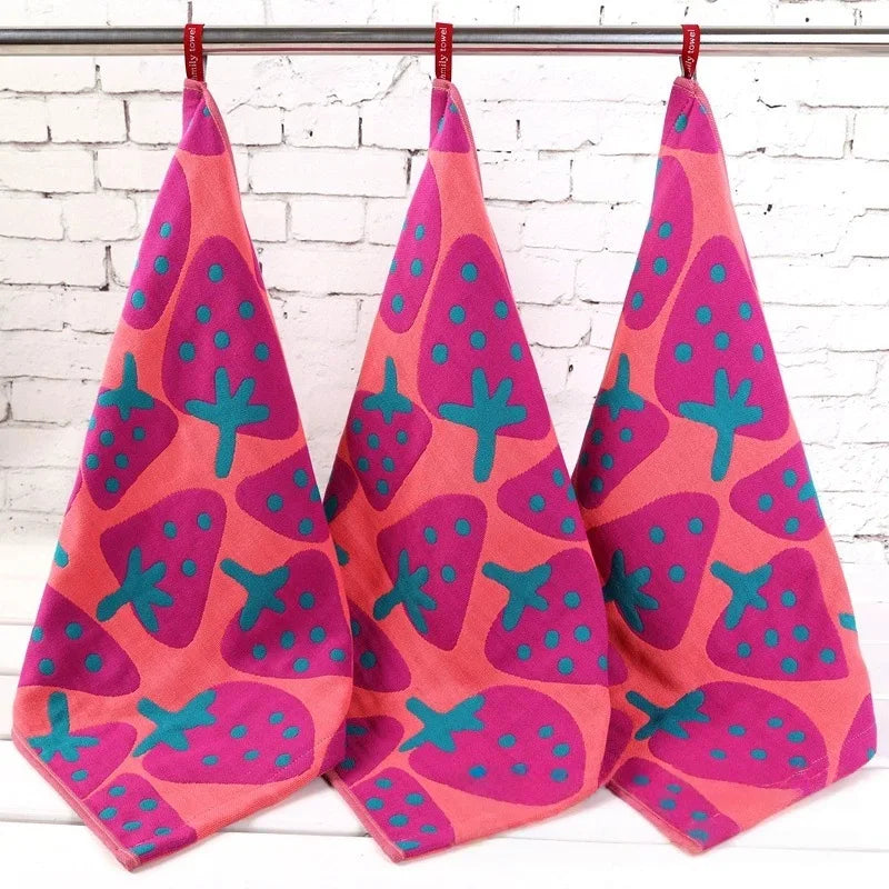 Useful Towel Square Face Towel Strong Water Absorption Small Pure Cotton Wipe Hands Soft Absorbent Kitchen Square Scarf