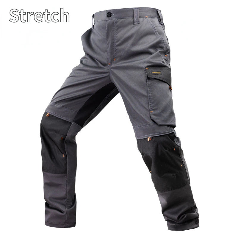 Summer Thin Cargo Pants Men's Multi-pocket Tear Resistance Stretch Trousers Outdoor Site Working Wear-resistant Pants Workwear