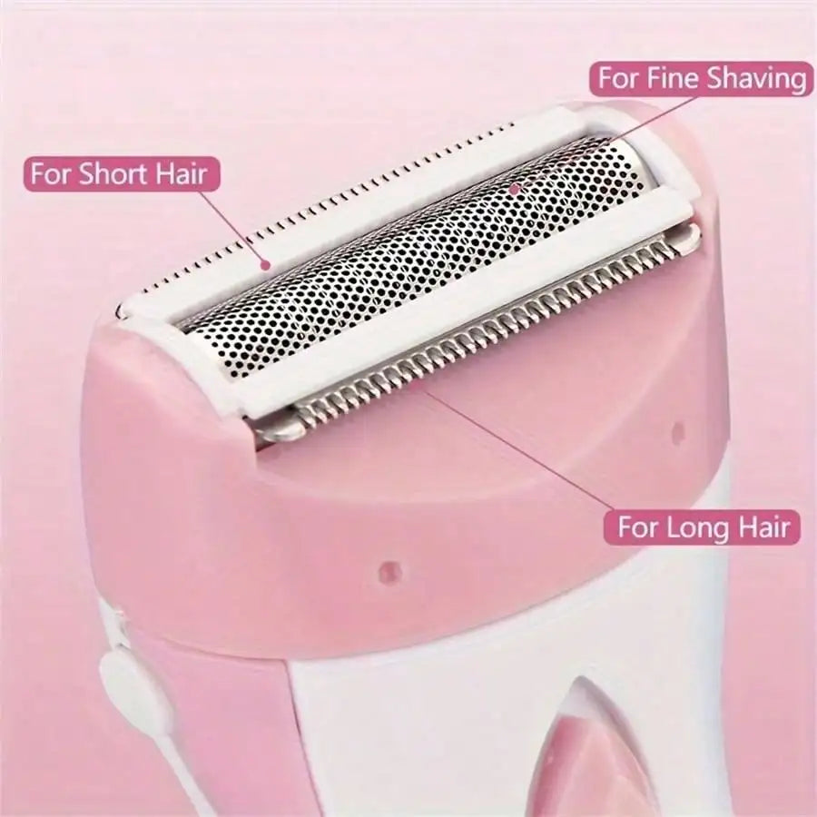 5-in-1 Women's Electric Shaver - Rechargeable USB Lady Epilator with Stainless Steel Blade