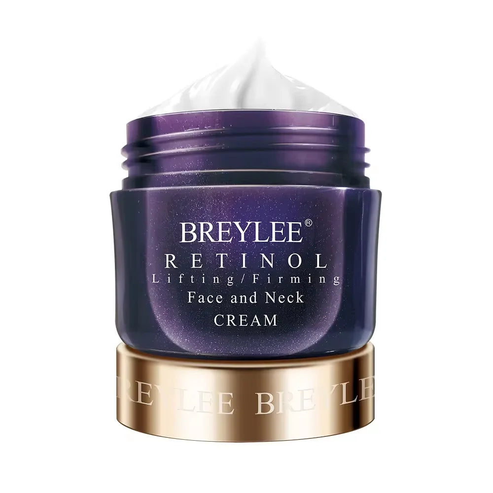 BREYLEE 2% Retinol Anti-Aging Face Cream - 10-Piece Skin Care Set (40g)