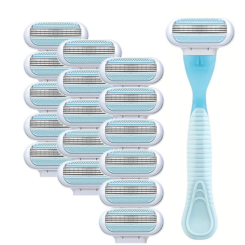 Women's Safety Razor Blade, Suitable for Legs/armpits/bikinis, Suitable for Mixed Skin, Hair Removal and Shaving Accessories