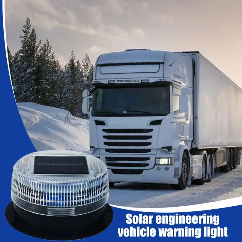 Solar Warning Light Safety Flash Lights Solar Industrial LED Warning Lights Waterproof Safety Warning Flashing Lights with