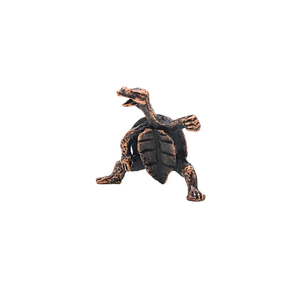 Antique Alloy Kung Fu Turtle Line Incense Holder, Home Decor, Line Incense Burner, Incense Holder, Animal Tea Table Decoration