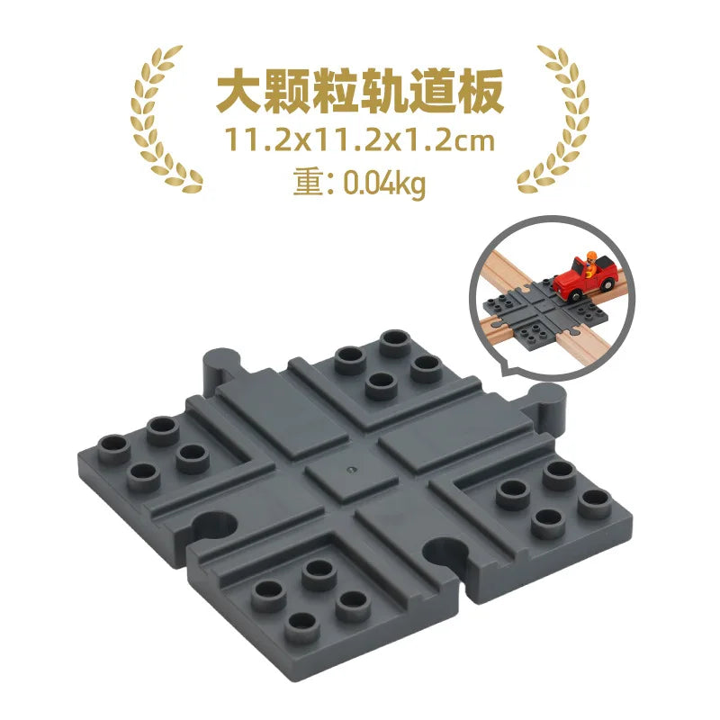 Kids Railway Toys Wooden Track Accessories of Wooden Bridge Tunnel Station fit for Brand Wooden Train Tracks Railway Toys