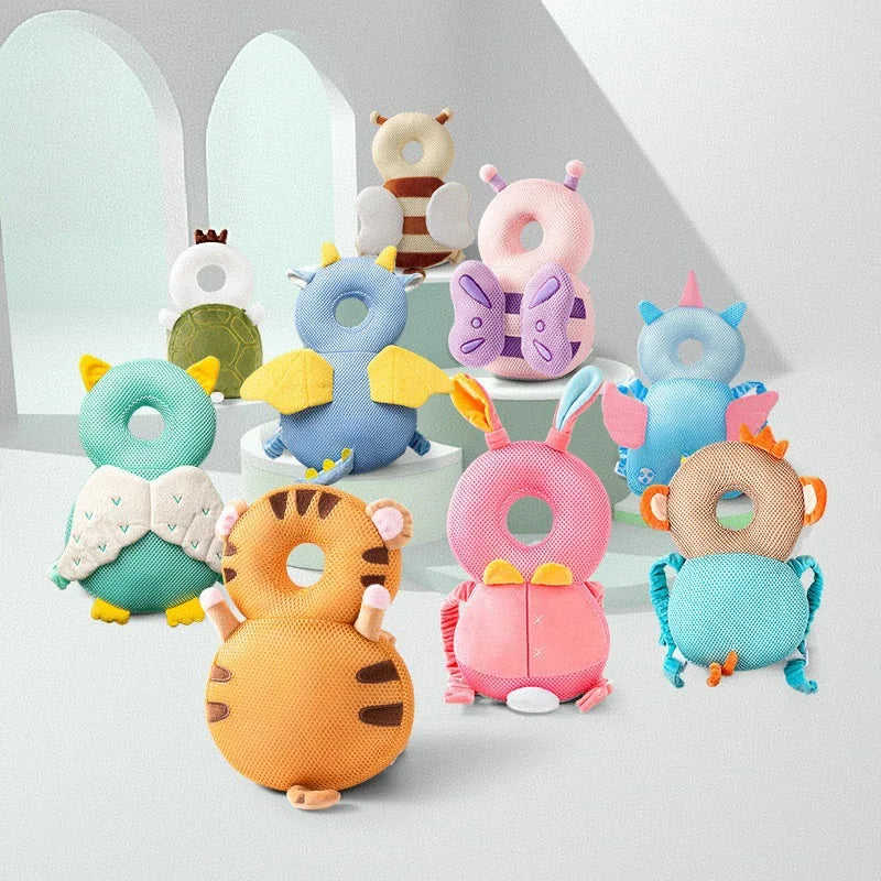 Premium Toddler Safety Backpack - Head Protection Cushion for Walking