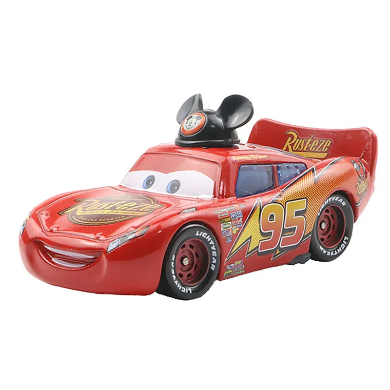 Disney Pixar No.95 Lightning McQueen Cars 2 3 Mater Frank Tractor 1:55 Diecast Vehicle Metal Alloy Boy Kid Toys Birthday Gifts