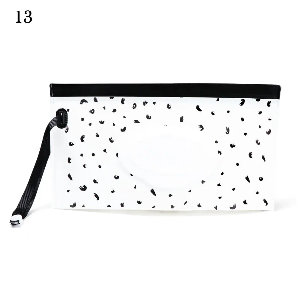 Hot Refillable EVA Wet Wipes Bag Cosmetic Pouch Tissue Box Wipes Holder Flip Cover Snap-Strap Carrying Case Stroller Accessories